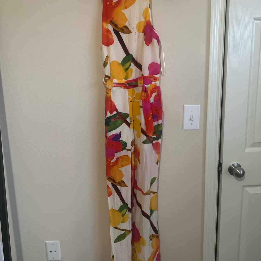 Floral Sleeveless Jumpsuit